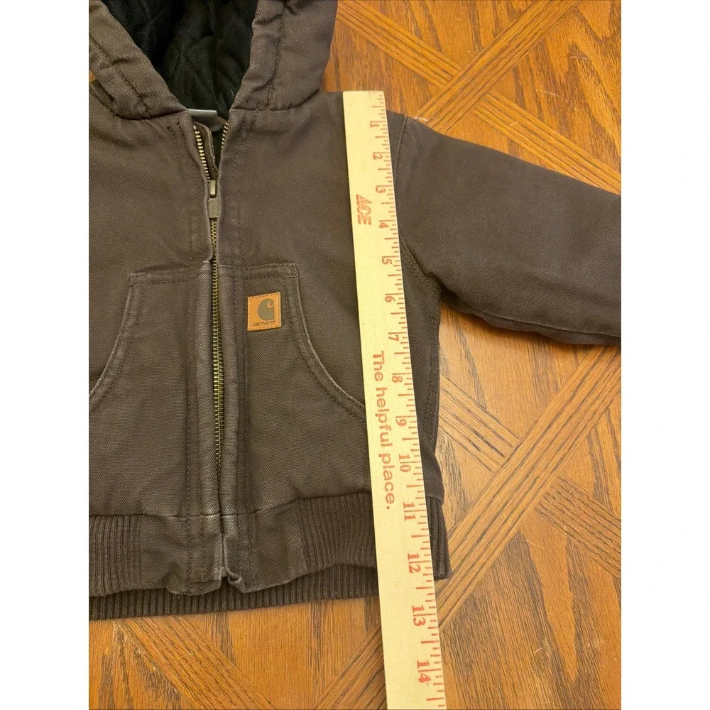 Carhartt Brown Jacket with Hood Size 12 months